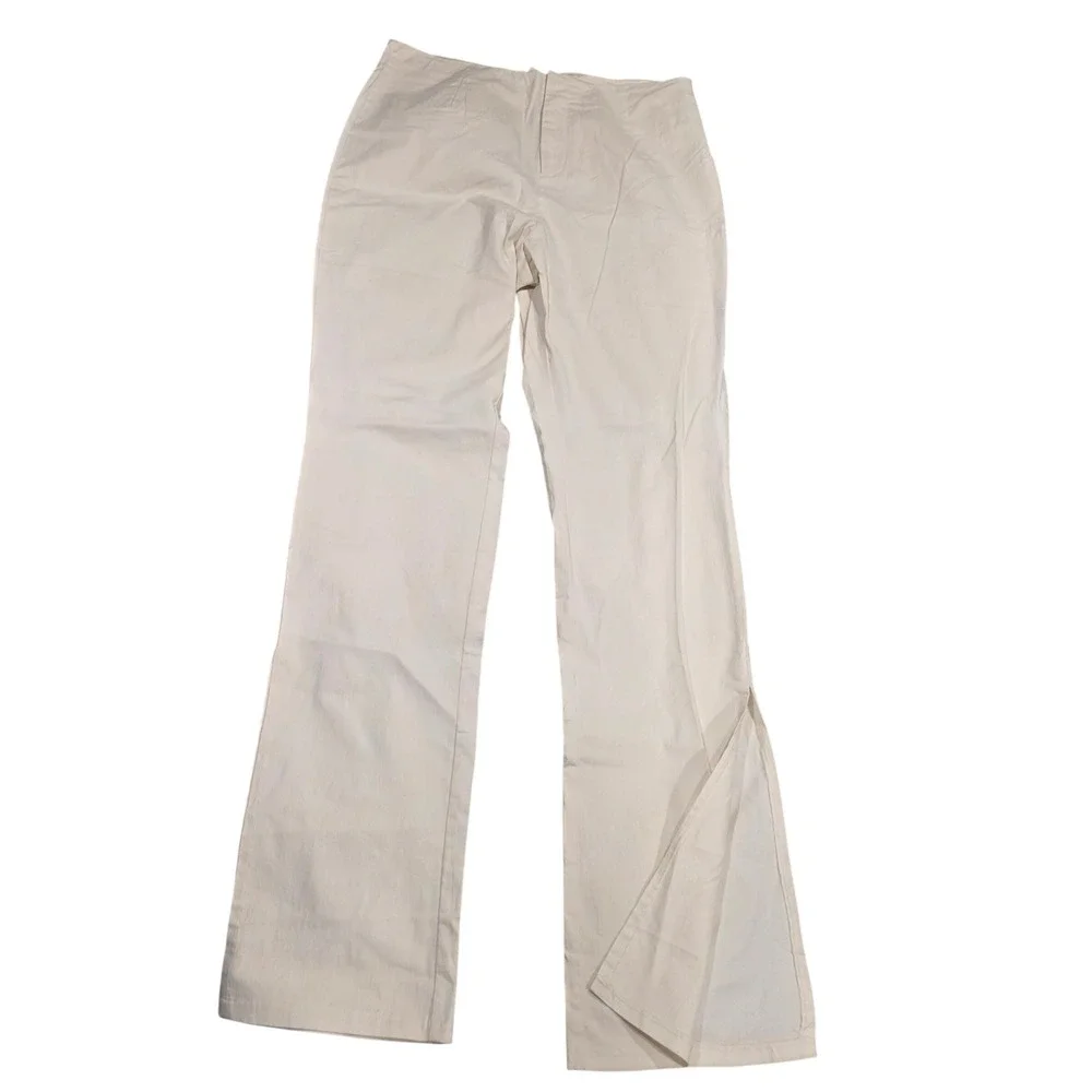 ATOIR Cotton Blend Wide Leg Split‎ Hem Trousers Off White Size 10 Womens